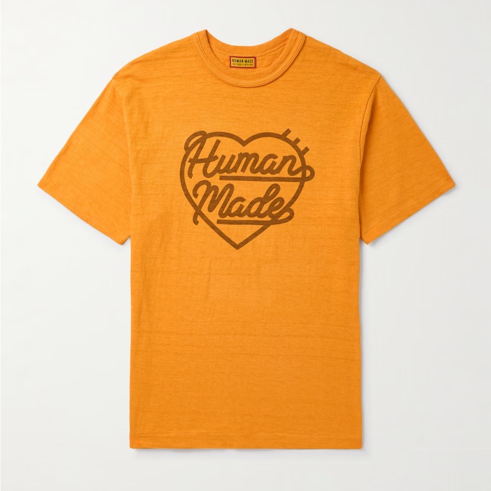 Human Made Heart Graphic Orange Tee